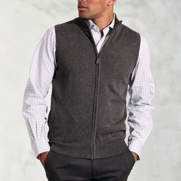 Brook Taverner Lincoln Knitted Zip Gilet 4372 Lincoln Knitted Zip Gilet Miniaturansicht