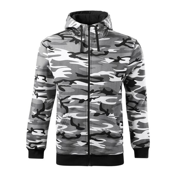 Camo Zipper Sweatshirt Herren Miniaturansicht
